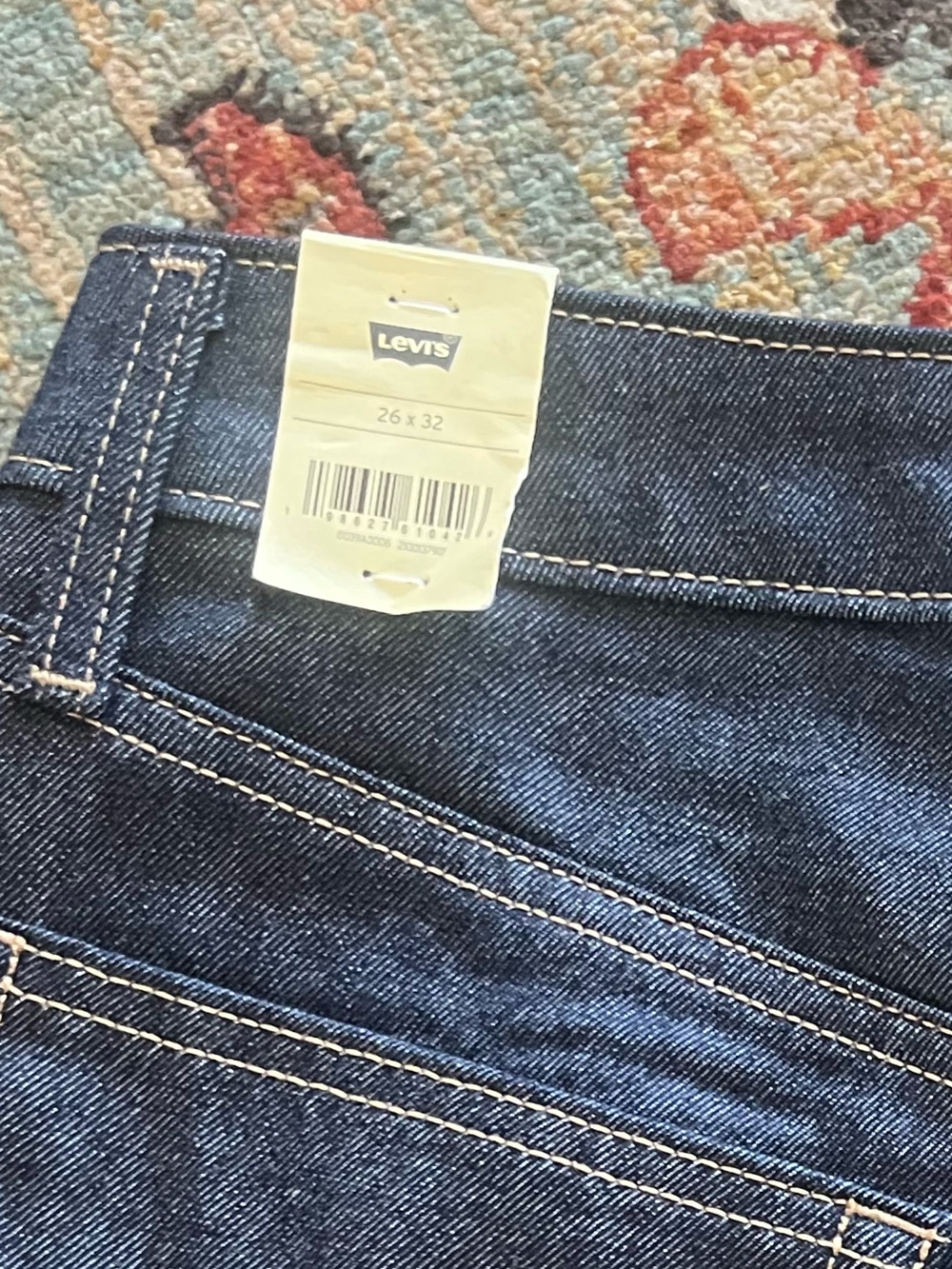 Levi’s Baggy Dad Barrel Jeans Dark wash SZ 26 NWT - Picture 11 of 11